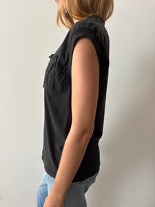 Faded Black Pocket Tank