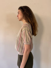 40s Creamy Cotton Cableknit Pullover