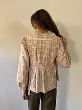 Antique Linen Check Blouse