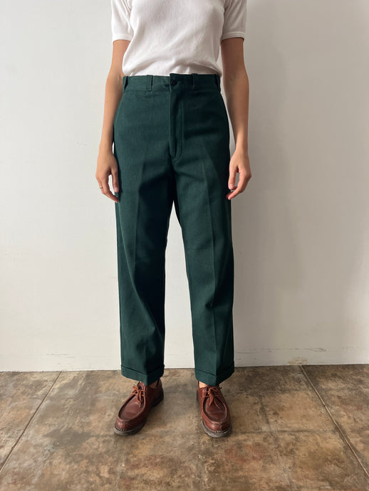 50s Green Thick Cotton Work Pants