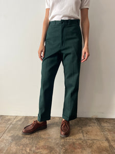 50s Green Thick Cotton Work Pants