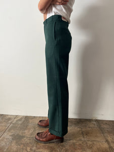 50s Green Thick Cotton Work Pants