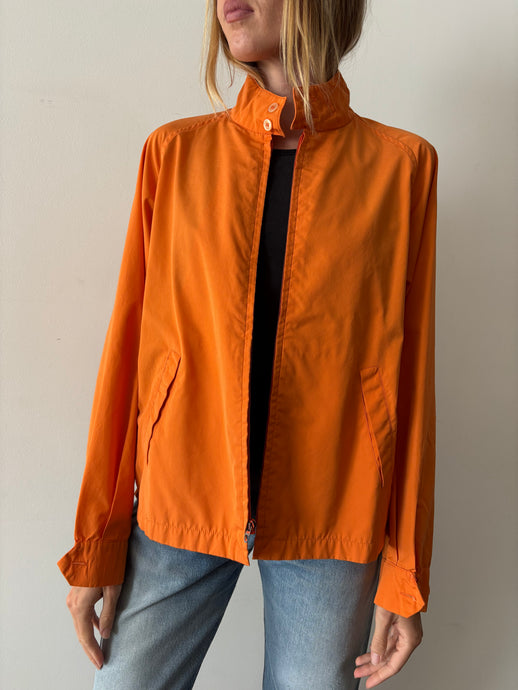 60s Orange Zip Up Golf Jacket