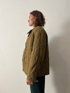 Cotton Quilted Military Jacket