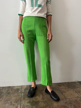 60s/70s Lime Green Woven Linen Pants