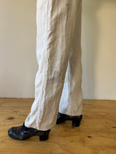 Antique French Linen Naval Trousers 29w
