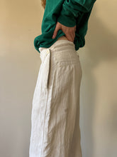 Antique French Linen Naval Trousers 29w