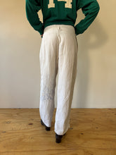 Antique French Linen Naval Trousers 29w