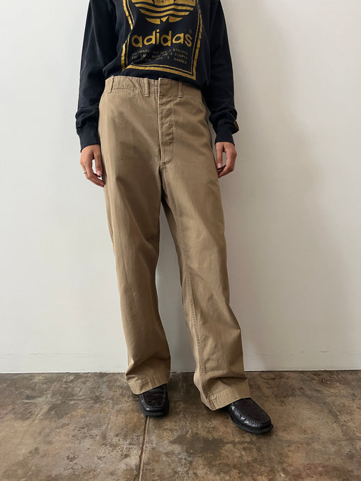 40s/50s Tan Work Pants