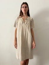 Cotton Striped European Dress