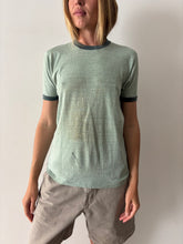 Green Heather Ringer Tee