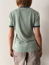 Green Heather Ringer Tee