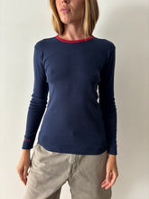 60s Navy Long Sleeve Shirt
