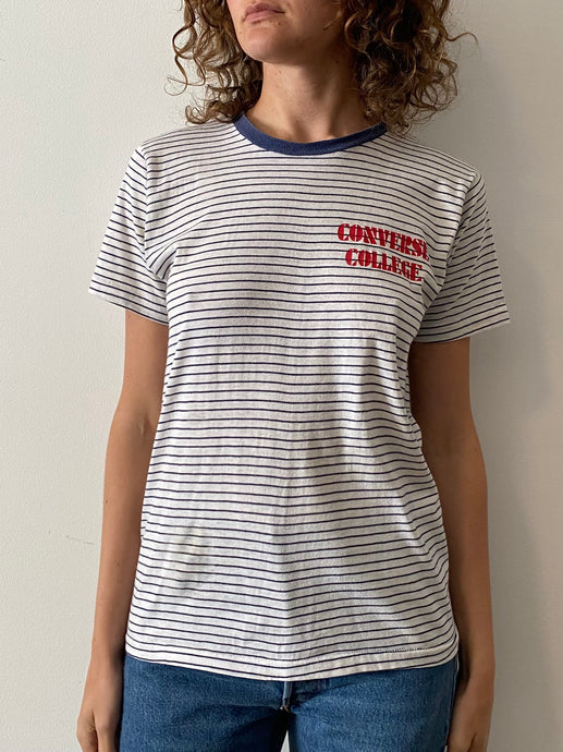 60s Converse College Striped tee