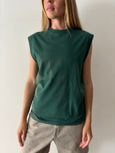 60s/70s  Green Sun Bleached Sleeveless Tee