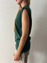 60s/70s  Green Sun Bleached Sleeveless Tee