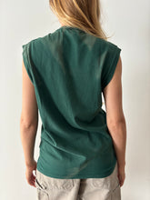 60s/70s  Green Sun Bleached Sleeveless Tee