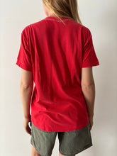 Red Worn Pocket Tee