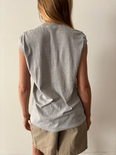 Gray Sleeveless Pocket Tee