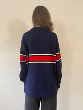 60s Colorblock Wool Striped Ski Sweater