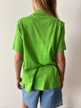 Lime Green Cotton Polo