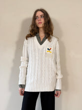 60s/70s Cricket Athletic Cableknit Sweater