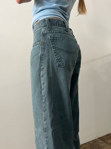 90s Faded Green Carhartt Denim Work Jeans