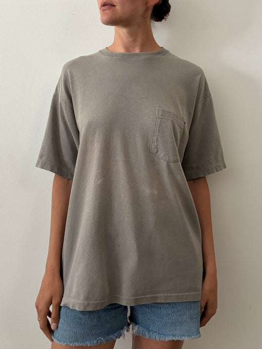 Faded Gap USA Gray Pocket tee