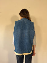 60s Carters Denim Shearling Work Vest