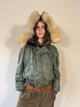 80s Air Force N-2B Cropped Hooded Parka