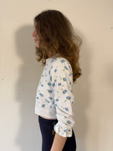 50s Forget-Me-Not Floral Cotton Kids Pullover