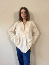 Antique European Woven Cotton Grampa Shirt