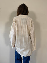Antique European Woven Cotton Grampa Shirt