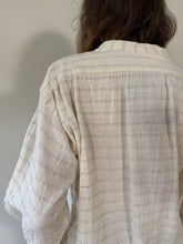 Antique European Woven Cotton Grampa Shirt