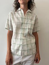 50s Cotton Plaid Summer Shirt