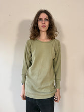 40s Sage Green Ribbed Military Thermal