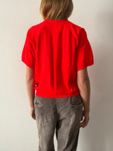 Bright Red Short Sleeve Sweatshirt