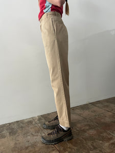 60s Khaki Cotton Chino Work Pants