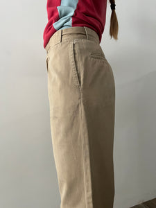 60s Khaki Cotton Chino Work Pants