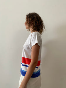 70s Courreges Hyperbole Striped Shirt