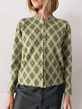 60s Nordic Zip-Up Wool Sweater