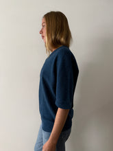 Blue Lambswool Sweater Shirt