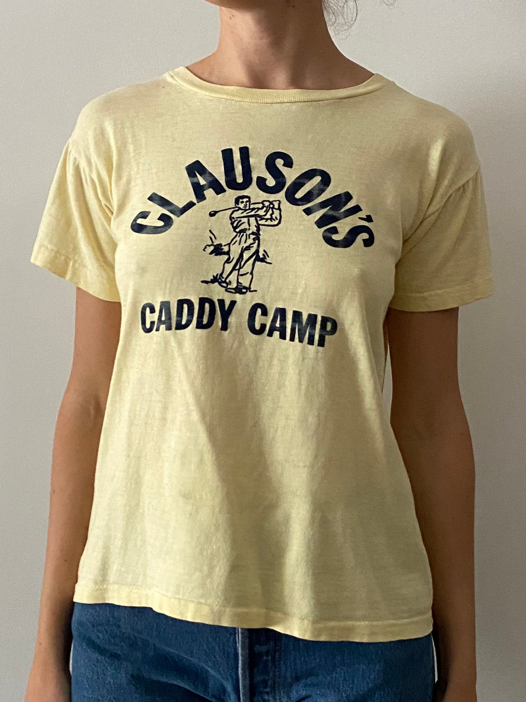 60s/70s Clauson's Caddy Camp Golfing tee