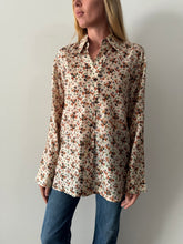 Indian Silk Floral Button Down