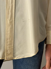 40s Cream Nylon Acetate Button Down Shirt