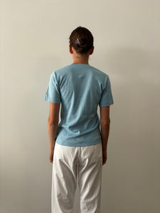 60s Blue Cotton Pocket tee