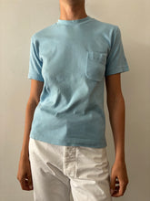 60s Blue Cotton Pocket tee