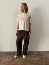 40s Brown Gabardine Trousers 31w