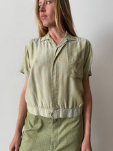 50s Sage Rayon Shirt Jac