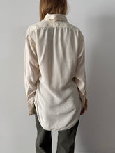 50s/60s Monogrammed Silk Button Down